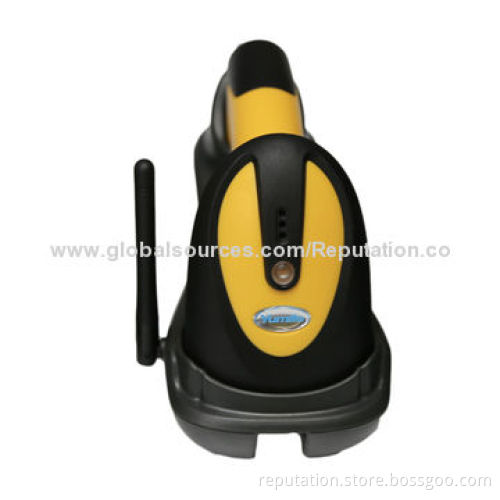 Wireless Laser Barcode Scanner with Charging Base, 2.4GHz Frequency